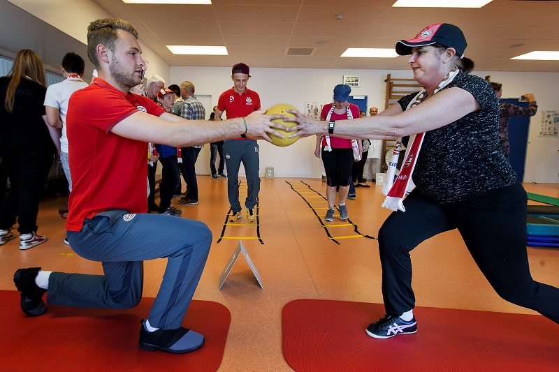 PSV-doelman Jeroen Zoet in het Catharina Kanker Instituut