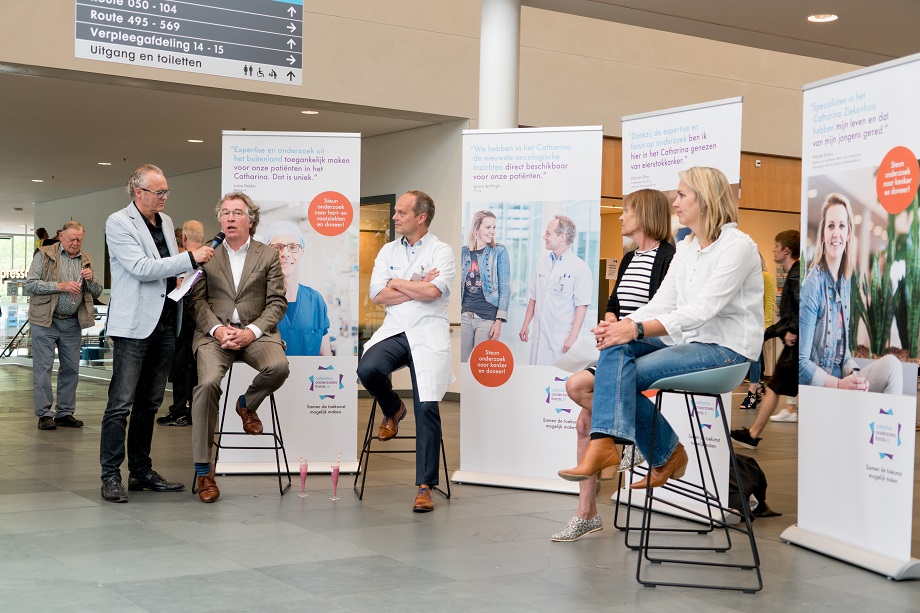 Dirk Bosman, voorzitter van het Catharina Onderzoeksfonds, benoemde de voordelen voor bedrijven die willen doneren.