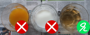 voorbeeld heldere drank (rechts)