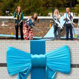 Eindhovense Stroopwafelkoning knipt lintje door van nieuwe bestralingsbunker Catharina Ziekenhuis