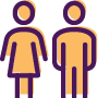 Icoon - 2 mensen