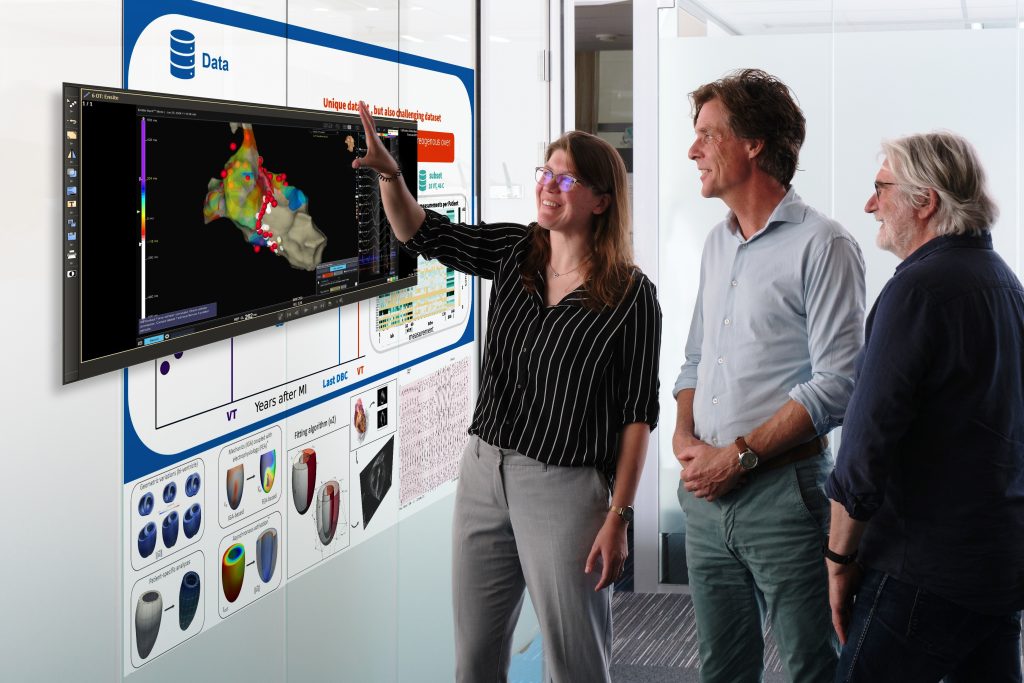 Melissa Niemantsverdriet, Lukas Dekker en Frans van de Vosse (van links naar rechts). Foto: Jarno Verhoef/Catharina Ziekenhuis