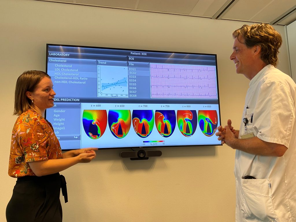 Carlijn Buck en Lukas Dekker. Foto: Simone Kleijn/Catharina Ziekenhuis