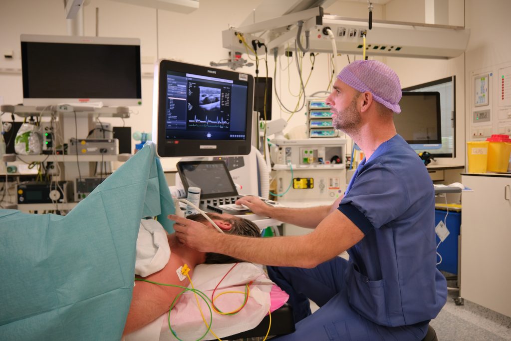 Echografie van de halsslagader door Joris van Houte